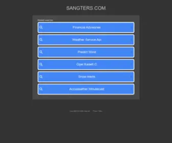 Sangters.com(Sangters) Screenshot