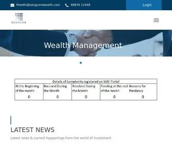 Sanguinewealth.com(Invest today Enjoy tomorrow) Screenshot