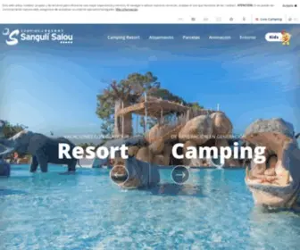 Sangulisalou.com(Camping Resort Sangulí Salou) Screenshot