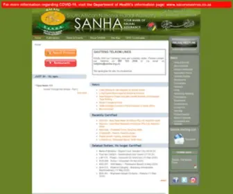 Sanha.co.za(South African National Halaal Authority) Screenshot