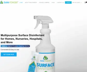 Sani-Powder.com(EPA registered for effective sanitizing) Screenshot