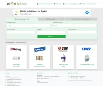 Sani.com.ar(Vademecum Sani) Screenshot