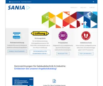 Sania-Schilder.de(Rohrleitungsbänder) Screenshot
