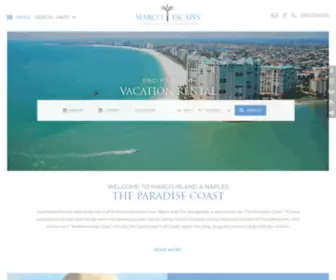 Sanibelescapes.com(Marco Island Vacation Rentals) Screenshot