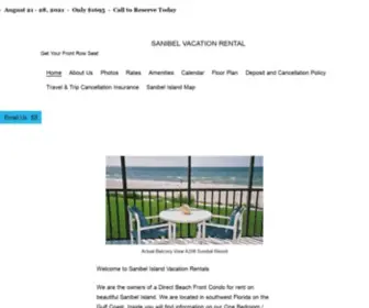 Sanibelgulffront.com(Sanibel Vacation Rental) Screenshot