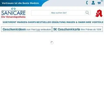 Sanicare.de(Sanicare-Versandapotheke, Internet Apotheke, Online Apotheke) Screenshot