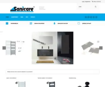 Sanicare.nl(Badmeubelen Radiatoren Spiegels en Keramisch Sanitair) Screenshot