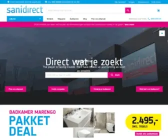 Sanidirect.nl(Sanidirect badkamers en sanitair) Screenshot