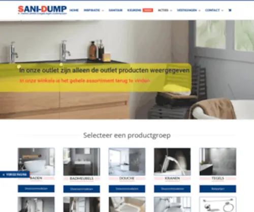 Sanidump-Outlet.nl(Sanidump Outlet) Screenshot