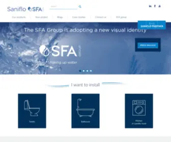 Saniflo.co.nz(SFA) Screenshot