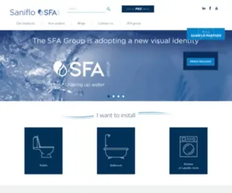 Saniflo.com.au(SFA) Screenshot