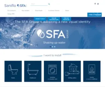Saniflo.com(SFA Saniflo) Screenshot