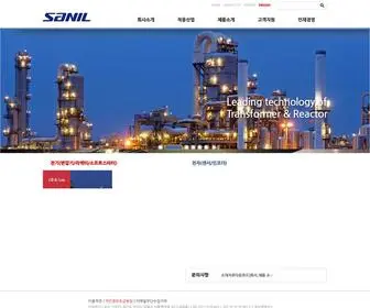 Sanil.co.kr(산일전기) Screenshot