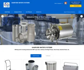 Sanipuresystems.net(SANIPURE WATER SYSTEMS) Screenshot