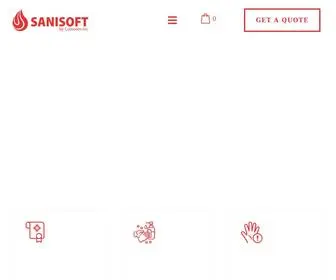 Sanisoftusa.com(Hand Sanitizer Products) Screenshot