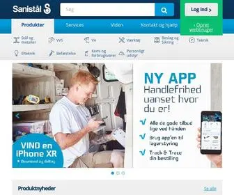 Sanistaal.com(Ahlsell) Screenshot