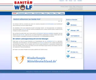 Sanitaer-Wolf.de(Ihr Partner für Badausstattung) Screenshot