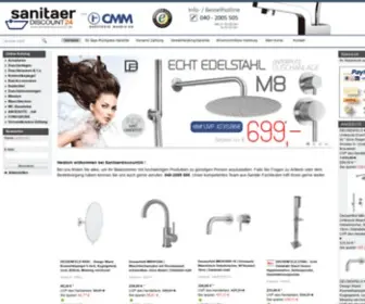 Sanitaerdiscount24.de(In unserem Onlineshop finden Sie alles rund ums Bad zu günstigen Preisen) Screenshot