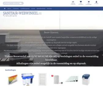 Sanitair-Webwinkel.be(Sanitair Webwinkel (Broflam)) Screenshot