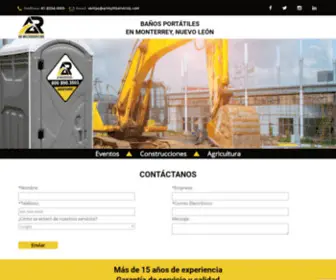 Sanitariosmonterrey.com(Renta de Sanitarios Portátiles en Monterrey) Screenshot