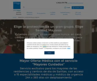 Sanitasresidencial.com(Servicios para personas Mayores) Screenshot