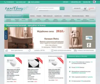 Sanitbuy.pl(Sklep Sanitbuy oferuje wysokiej jakości wyposażenie łazienek) Screenshot