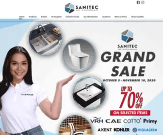 SanitecPH.com(Sanitec Import Ventures) Screenshot