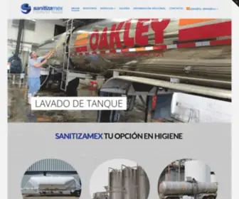 Sanitizamex.com.mx(Lavado, sanitizado y pasivado de tanques grado alimenticio) Screenshot