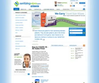 Sanitizingwipes.com(Sanitizing Wipes has Cleaning) Screenshot