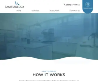 Sanitizology.com(Disinfecting & Sanitizing Services in San Diego) Screenshot