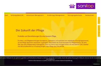 Sanitop.com(Sanitätshaus) Screenshot