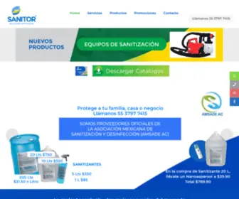 Sanitor.com.mx(Soluciones Sanitizantes) Screenshot