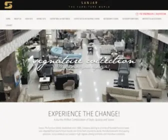 Sanjarfurniture.com(SANJAR FURNITURE was founded in 1998 by President and CEO Mr.Abdul Sattar Adam. The company) Screenshot