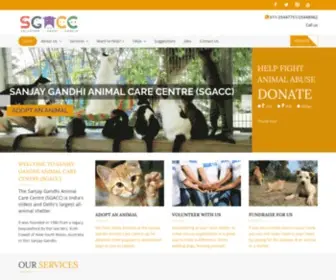 Sanjaygandhianimalcarecentre.org(Sanjay gandhi animal care centre (sgacc)) Screenshot
