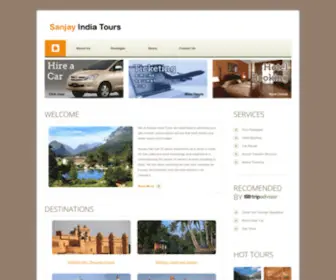 Sanjayindiatours.com(Indian Tours) Screenshot