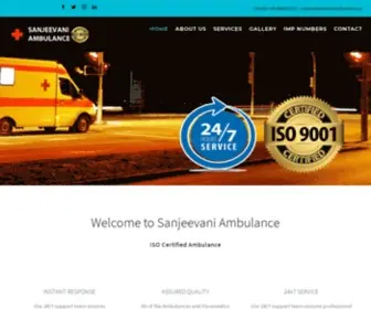 Sanjeevaniambulance.com(Sanjeevani Ambulance) Screenshot