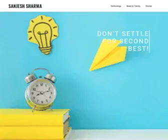 Sanjeshsharma.com(Sanjesh Sharma) Screenshot