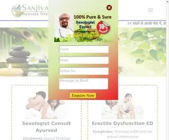 Sanjivaniayurved.in.net(Sanjivani Ayurved) Screenshot