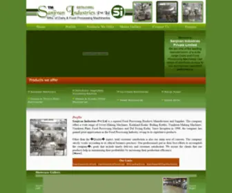Sanjivanindustries.com(Food Processing Machines) Screenshot