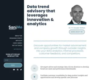 SanjMo.com(Data Trend Advisory that Leverages Innovation & Analytics) Screenshot