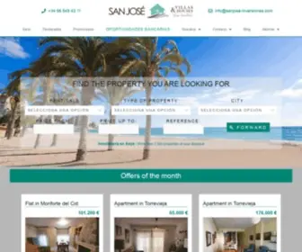 Sanjose-Inversiones.com(Inmobiliaria Aspe) Screenshot