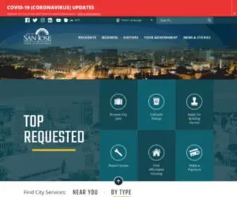 Sanjoseca.gov(City of San Jose) Screenshot