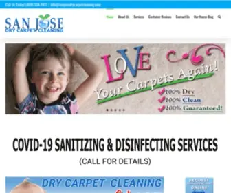 Sanjosedrycarpetcleaning.com(Carpet rug and upholstery cleaning in San Jose CA) Screenshot