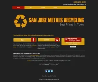 Sanjosemetalsrecycling.com(Scrap Metal) Screenshot