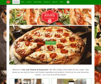 Sanjosepizzanj.com(San Jose Pizzeria & Restaurant) Screenshot