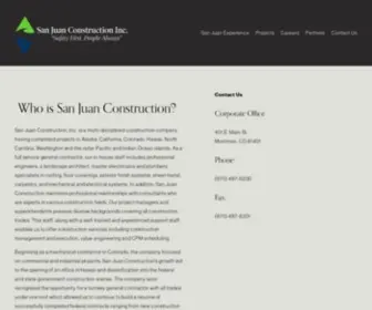 Sanjuanconstruction.com(San Juan Construction) Screenshot