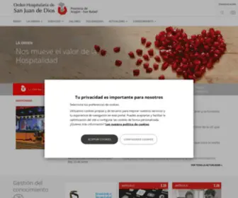 Sanjuandedios.net(Orden Hospitalaria de San Juan de Dios) Screenshot