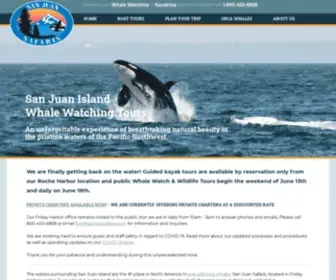 Sanjuansafaris.com(Whale Watching San Juan Islands) Screenshot