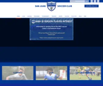 Sanjuansoccer.org(San Juan Soccer) Screenshot