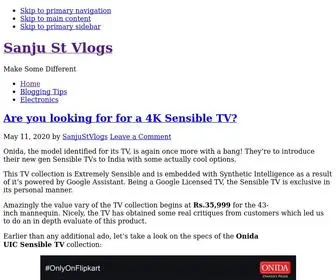 Sanjustvlogs.com(Sanju St Vlogs) Screenshot